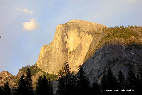 Late afternoon glow on Half Dome