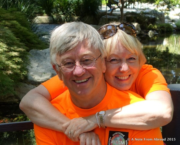 Tim and Joanne in the Japanese Gardens