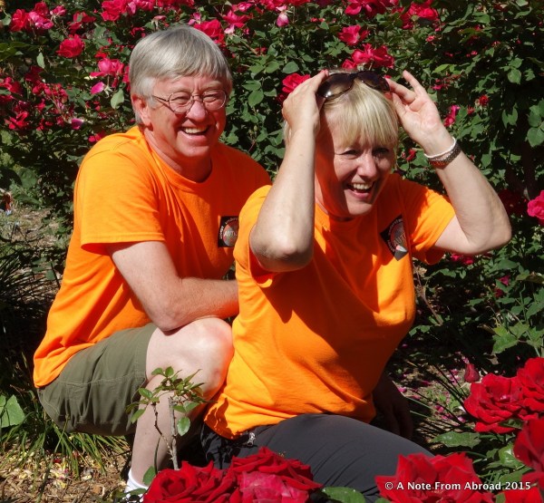 Tim and Joanne in the Rose Garden