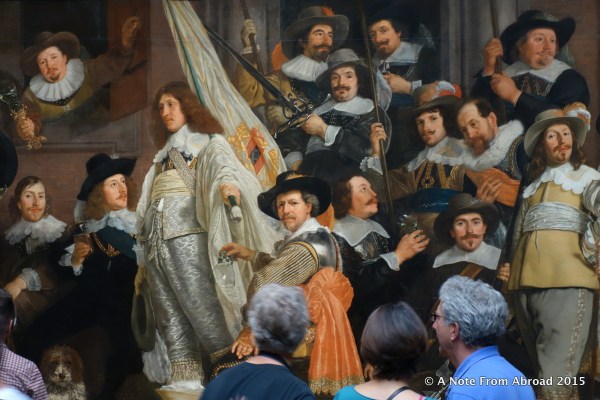 I loved how the people looking at this painting by Bartholomeus van der Helst seemed to become part of it