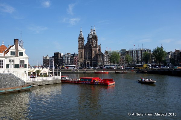 Right across the street from the train station