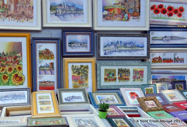 Artists have their work on display in hopes of making a sale