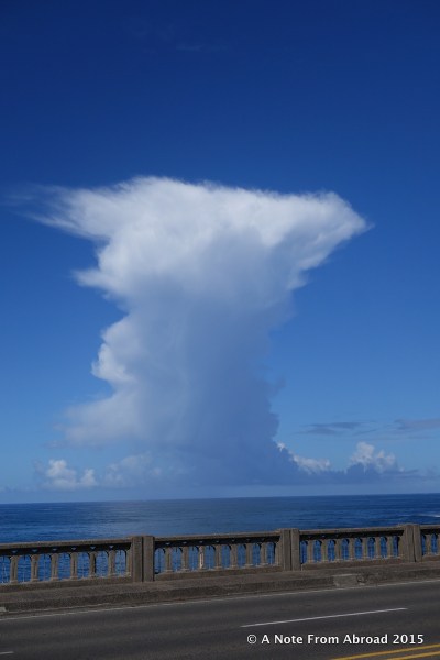 Cloud formation in Depoe Bay