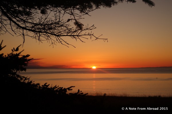 Sunset taken from Bluff trail, Fort Ebey State Park