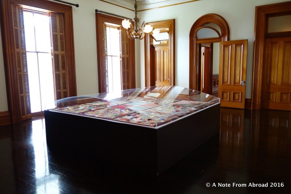 Quilt Room where the queen was imprisoned