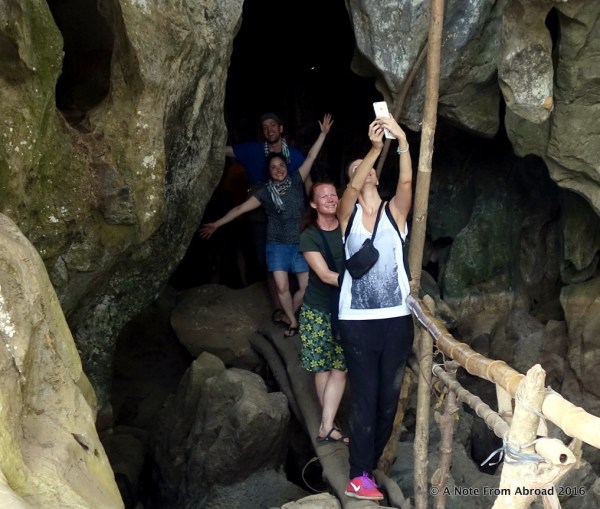 Our selfie queen, Jen, capturing the exit.