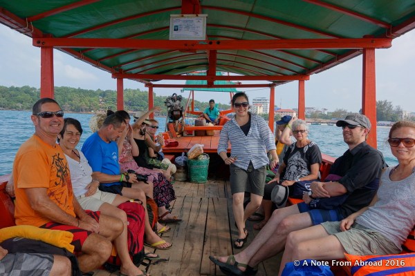 Our group on the boat