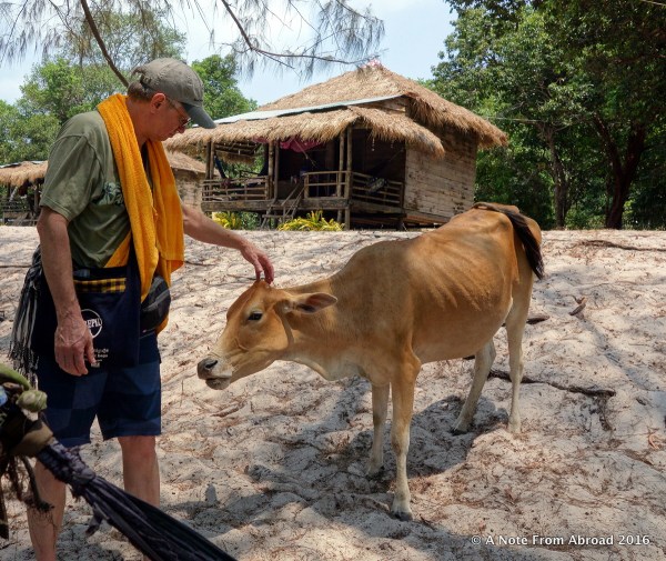 Tim with his latest pet