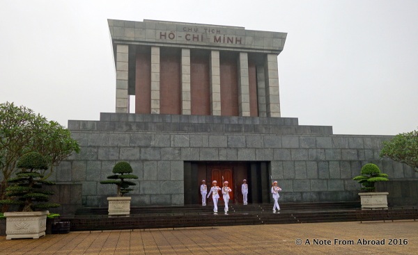Ho Chi Minh Mausoleum - changing of the guard ceremony