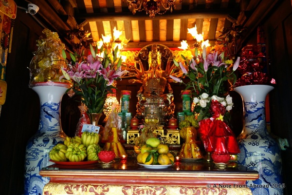 Interior of One Pillar Pagoda