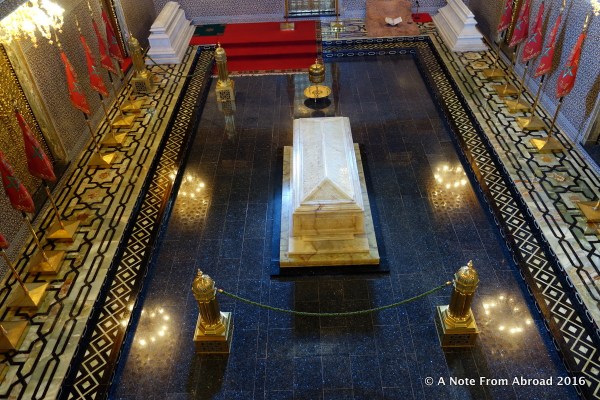 Where King Mohammed V is buried