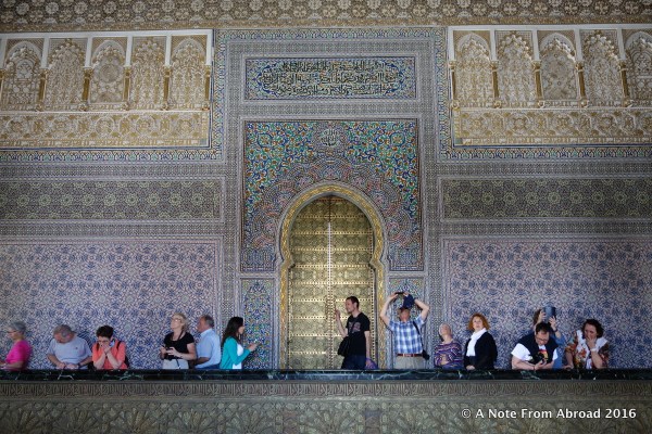 Intricate mosaic tile work