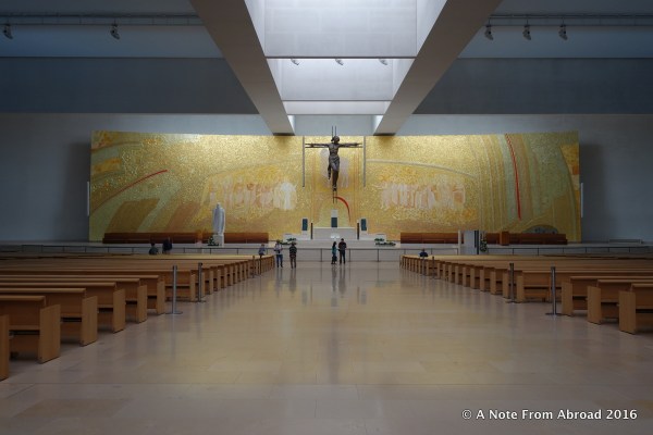 Inside newer chapel