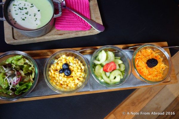 Soup and salad from Gass 17