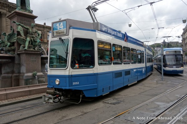 Fabulous tram system can take you anywhere - and it is free with your rail pass!