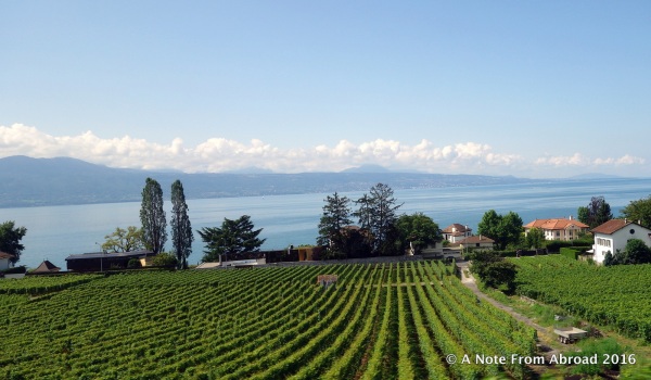 Traveling via rail from Lausanne to Murren (going past Lake Geneva)