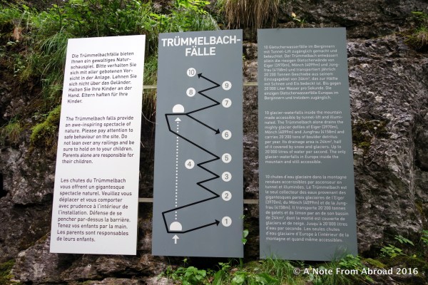 Ten falls all inside of the mountain