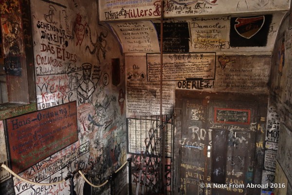 Stairway entrance to the Student Jail