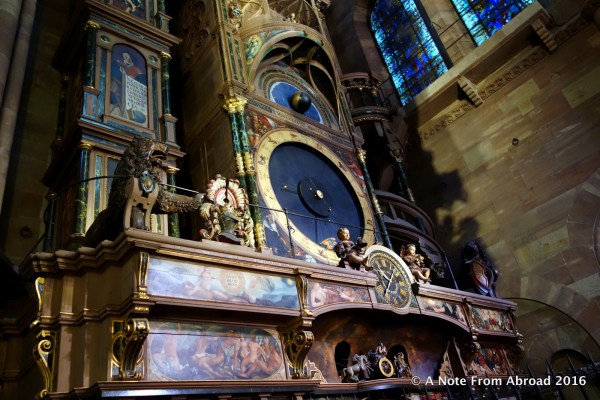 Astronomical clock shot with different exposure