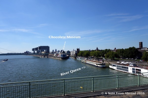 Our ship was only a five minute walk from the Chocolate Museum