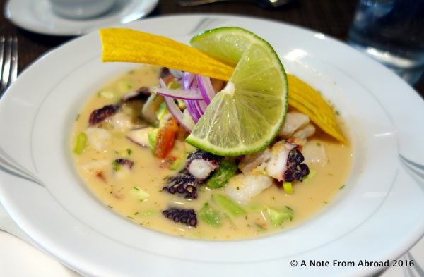 Mixed seafood ceviche