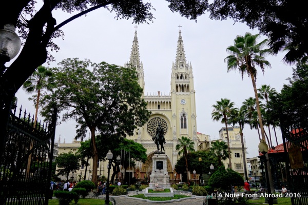 The Cathedral of Saint Peter at entrance to Iguana Park