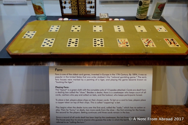 Faro gambling table
