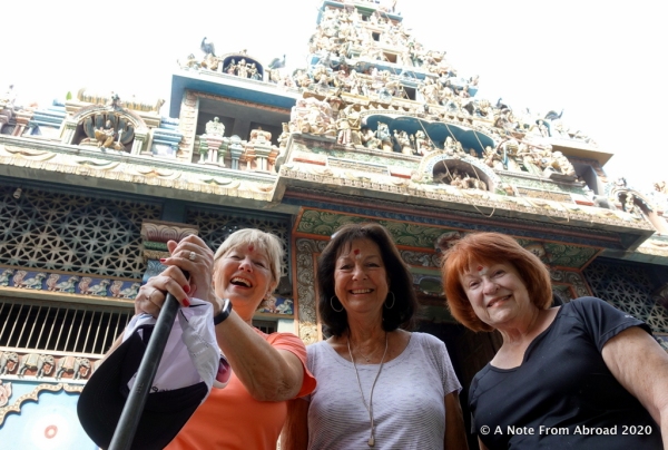Joanne, Karen and Jan with our Hindu head dots